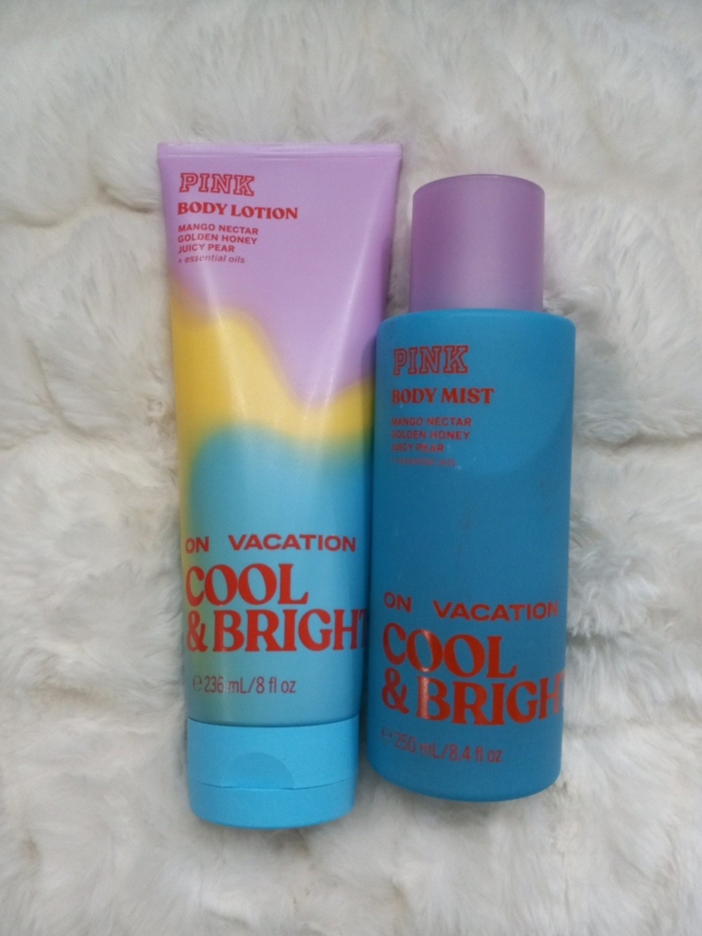 PINK Victoria's Secret Cool & Bright Body Mist and Lotion